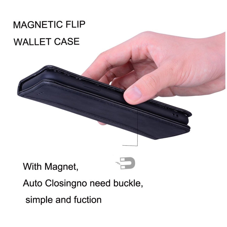 For Samsung Galaxy A31 Business Stitching Horizontal Flip Leather Case with Double Folding & Bracket & Card Slots & Photo Frame & Wallet
