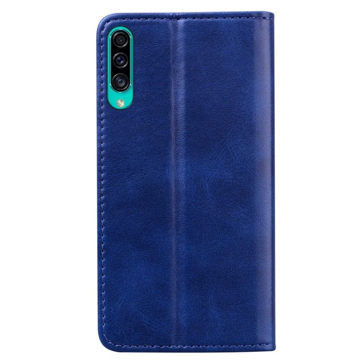 For Samsung Galaxy A50s / A50 / A30s Business Stitching Horizontal Flip Leather Case with Double Folding & Bracket & Card Slots & Photo Frame & Wallet