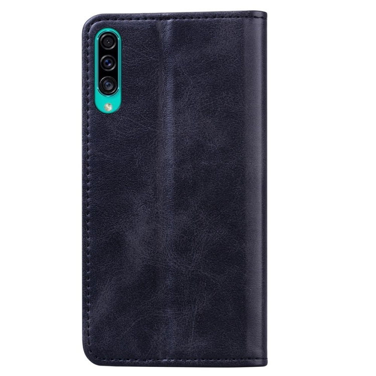 For Samsung Galaxy A50s / A50 / A30s Business Stitching Horizontal Flip Leather Case with Double Folding & Bracket & Card Slots & Photo Frame & Wallet