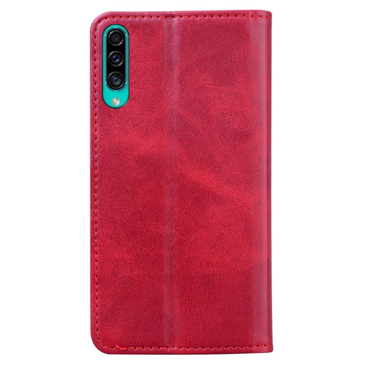 For Samsung Galaxy A50s / A50 / A30s Business Stitching Horizontal Flip Leather Case with Double Folding & Bracket & Card Slots & Photo Frame & Wallet