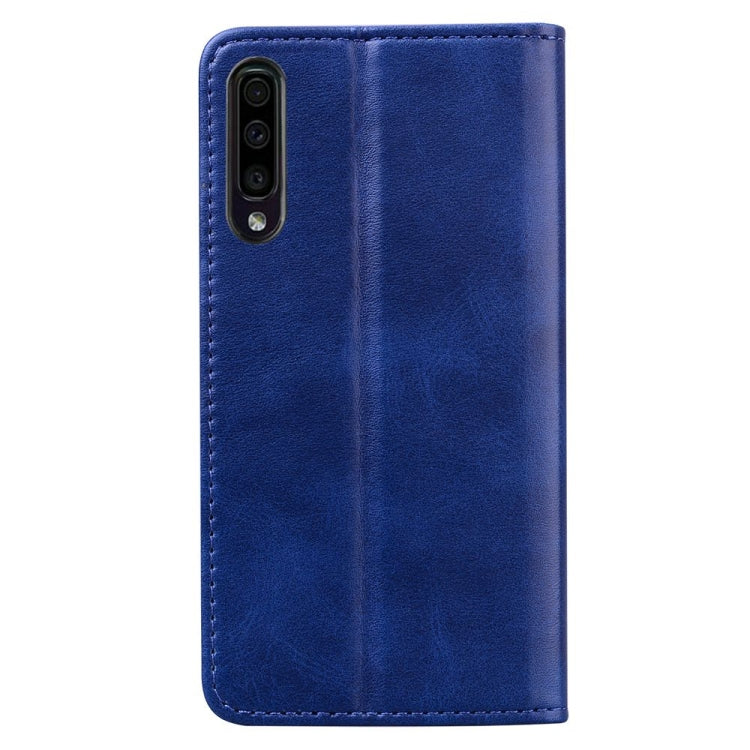 For Samsung Galaxy A70 / A70s Business Stitching Horizontal Flip Leather Case with Double Folding & Bracket & Card Slots & Photo Frame & Wallet