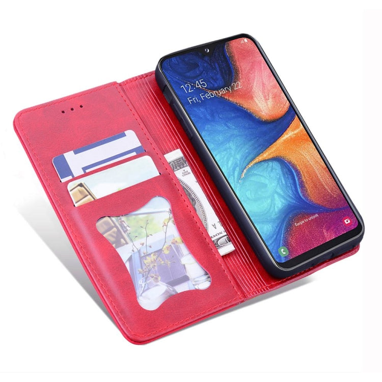 For Samsung Galaxy A70 / A70s Business Stitching Horizontal Flip Leather Case with Double Folding & Bracket & Card Slots & Photo Frame & Wallet