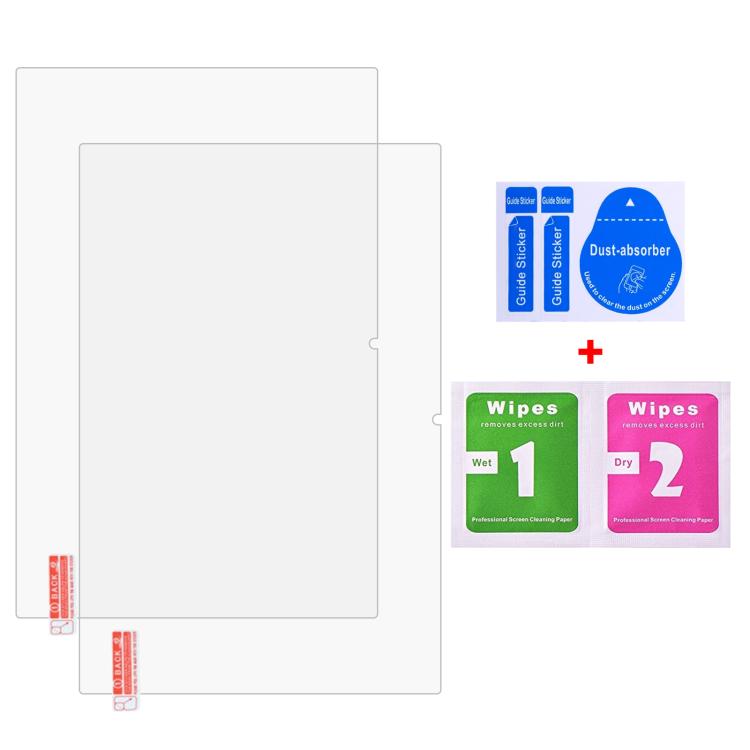 For Eaglesoar EE-P30 Tablet 10.1 inch 2pcs 9H 0.3mm Explosion-proof Tempered Glass Film