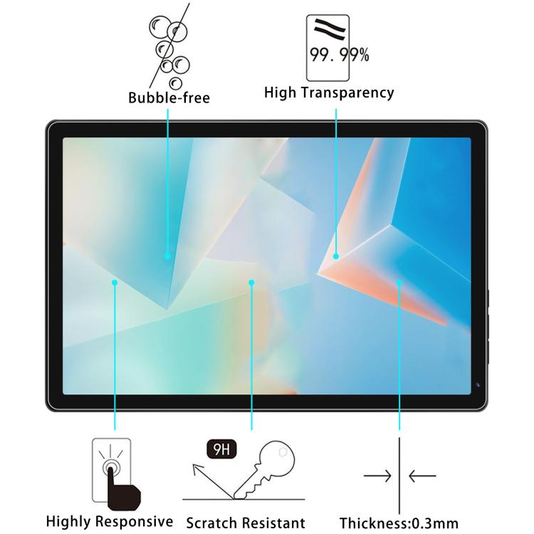For Freeski Tablet C12 10.4 9H 0.3mm Explosion-proof Tempered Glass Film