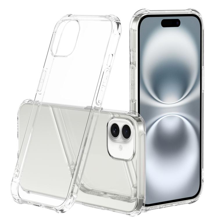 For iPhone 16 Plus Rhino Shield Series TPU Shockproof Phone Case - Transparent