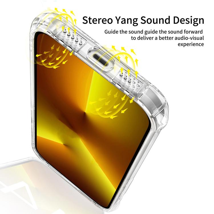 For iPhone 15 Pro Max Rhino Shield Series TPU Shockproof Phone Case - Transparent