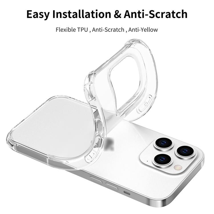 For iPhone 15 Pro Max Rhino Shield Series TPU Shockproof Phone Case - Transparent
