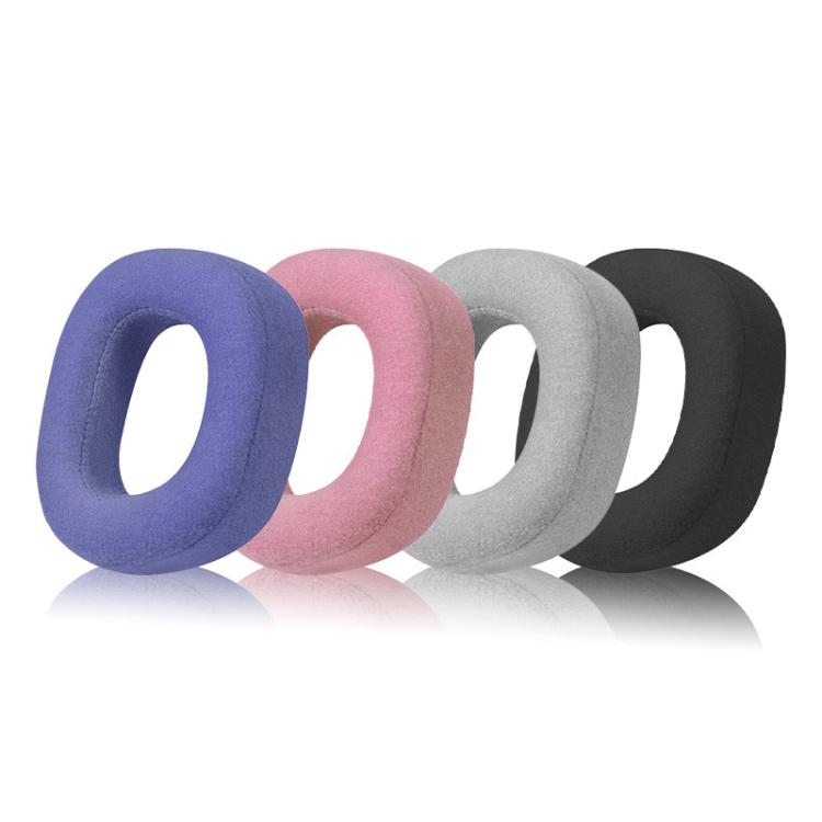 1 Pair Protein Leather and Ice Silk Cloth Replacement Earpads For Corsair HS80 Max / HS80 USB Wired / HS81 RGB - Black