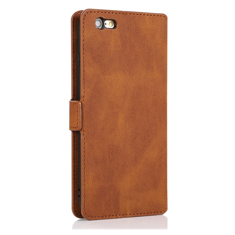 For iPhone 6 Retro Magnetic Closing Clasp Horizontal Flip Leather Case with Holder & Card Slots & Photo Frame & Wallet