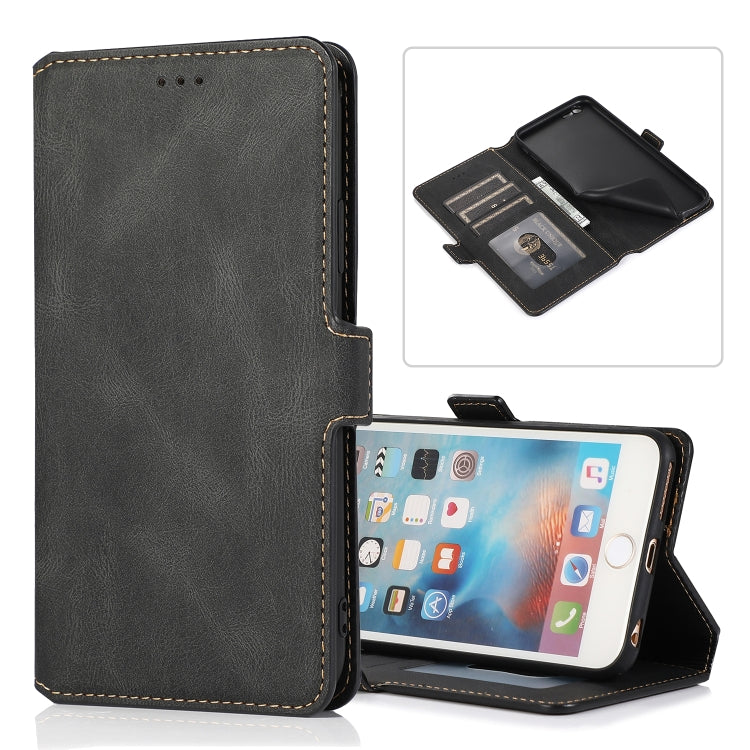 For iPhone 6 Retro Magnetic Closing Clasp Horizontal Flip Leather Case with Holder & Card Slots & Photo Frame & Wallet