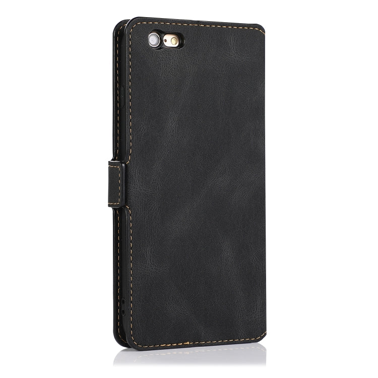 For iPhone 6 Retro Magnetic Closing Clasp Horizontal Flip Leather Case with Holder & Card Slots & Photo Frame & Wallet