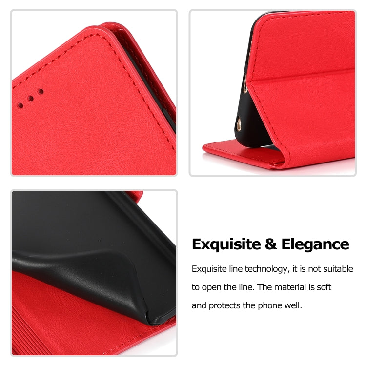 For iPhone 6 Retro Magnetic Closing Clasp Horizontal Flip Leather Case with Holder & Card Slots & Photo Frame & Wallet