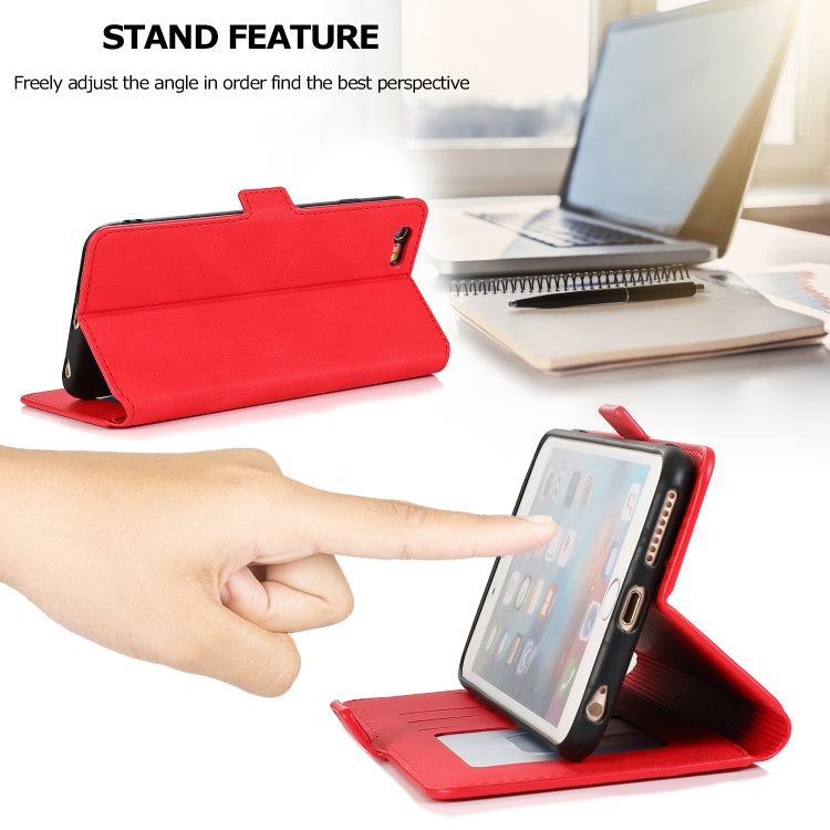 For iPhone 6 Retro Magnetic Closing Clasp Horizontal Flip Leather Case with Holder & Card Slots & Photo Frame & Wallet