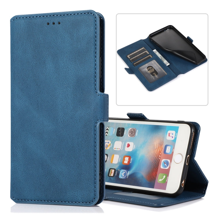 For iPhone 6 Retro Magnetic Closing Clasp Horizontal Flip Leather Case with Holder & Card Slots & Photo Frame & Wallet