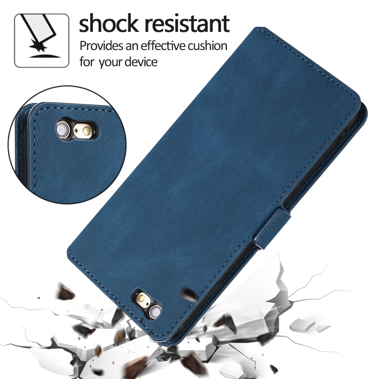 For iPhone 6 Retro Magnetic Closing Clasp Horizontal Flip Leather Case with Holder & Card Slots & Photo Frame & Wallet