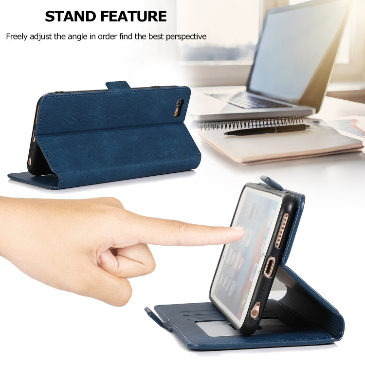 For iPhone 6 Retro Magnetic Closing Clasp Horizontal Flip Leather Case with Holder & Card Slots & Photo Frame & Wallet