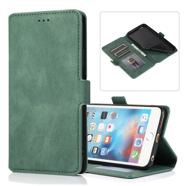 For iPhone 6 Plus Retro Magnetic Closing Clasp Horizontal Flip Leather Case with Holder & Card Slots & Photo Frame & Wallet