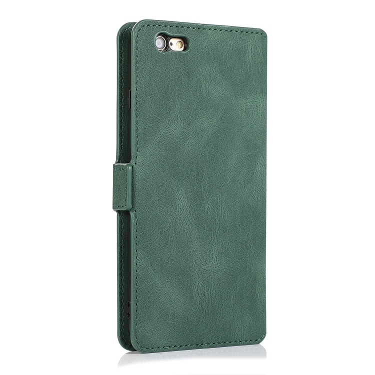 For iPhone 6 Plus Retro Magnetic Closing Clasp Horizontal Flip Leather Case with Holder & Card Slots & Photo Frame & Wallet