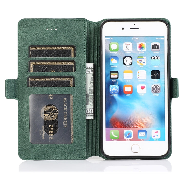 For iPhone 6 Plus Retro Magnetic Closing Clasp Horizontal Flip Leather Case with Holder & Card Slots & Photo Frame & Wallet