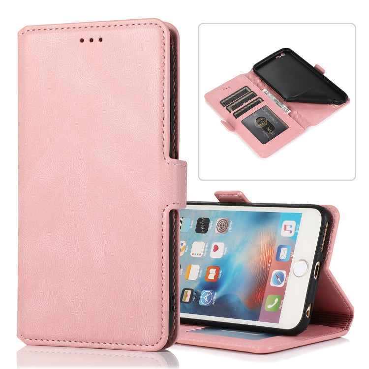 For iPhone 6 Plus Retro Magnetic Closing Clasp Horizontal Flip Leather Case with Holder & Card Slots & Photo Frame & Wallet