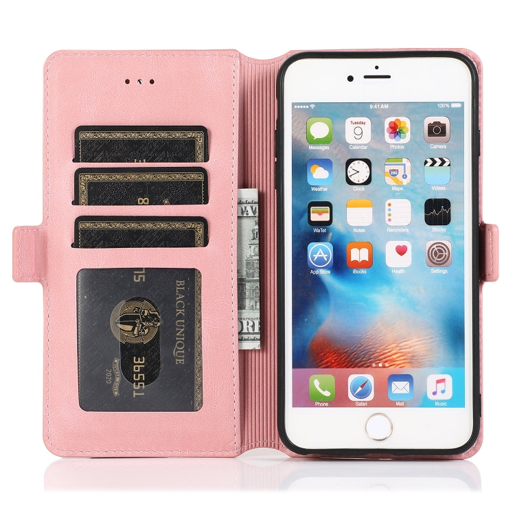 For iPhone 6 Plus Retro Magnetic Closing Clasp Horizontal Flip Leather Case with Holder & Card Slots & Photo Frame & Wallet