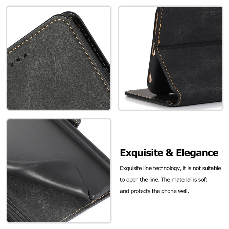 For iPhone 6 Plus Retro Magnetic Closing Clasp Horizontal Flip Leather Case with Holder & Card Slots & Photo Frame & Wallet