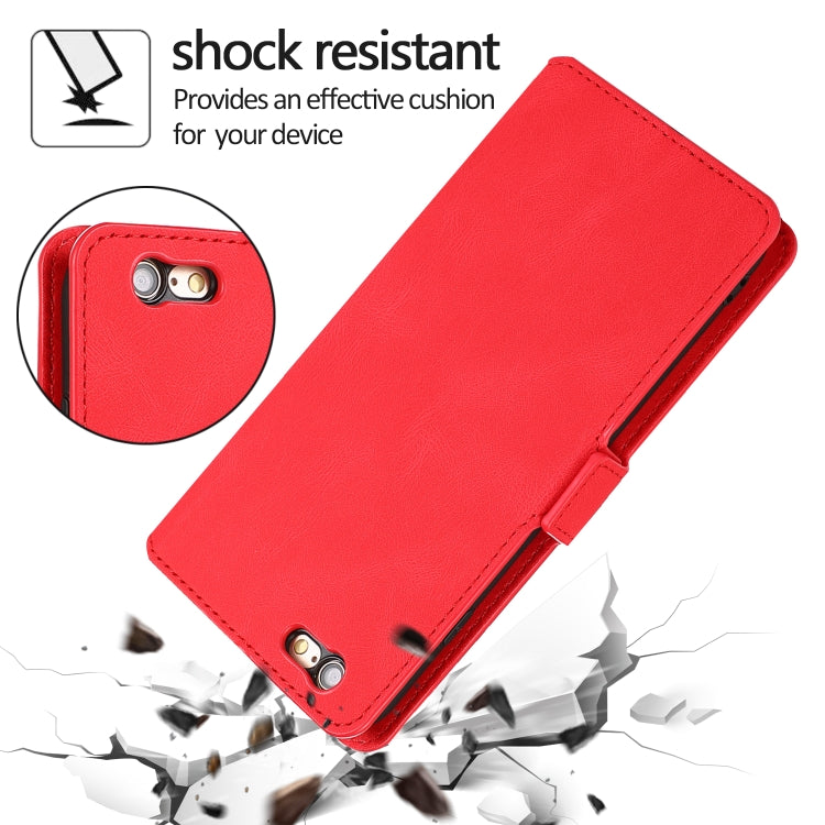 For iPhone 6 Plus Retro Magnetic Closing Clasp Horizontal Flip Leather Case with Holder & Card Slots & Photo Frame & Wallet