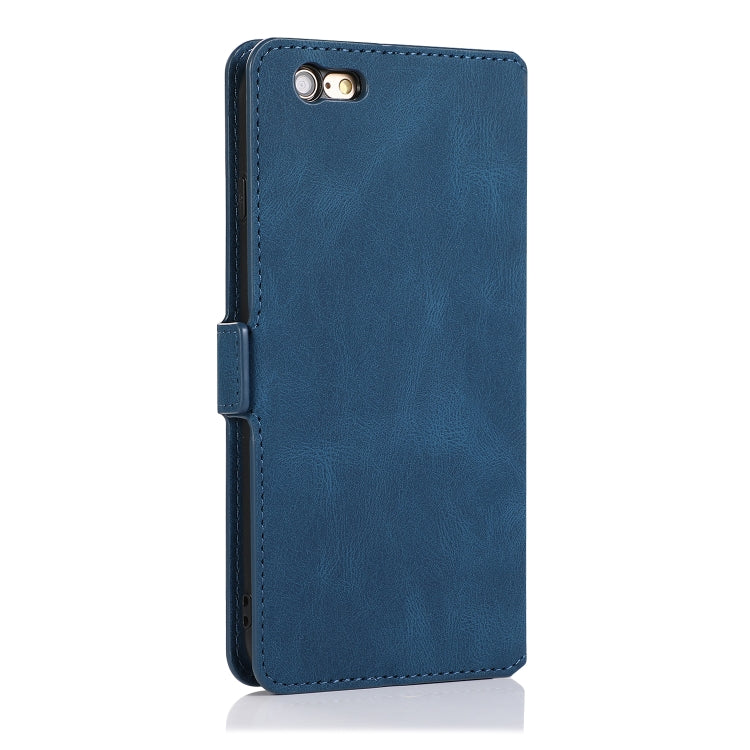 For iPhone 6 Plus Retro Magnetic Closing Clasp Horizontal Flip Leather Case with Holder & Card Slots & Photo Frame & Wallet