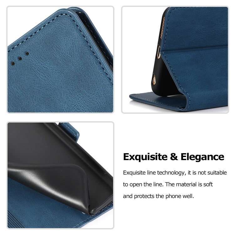 For iPhone 6 Plus Retro Magnetic Closing Clasp Horizontal Flip Leather Case with Holder & Card Slots & Photo Frame & Wallet