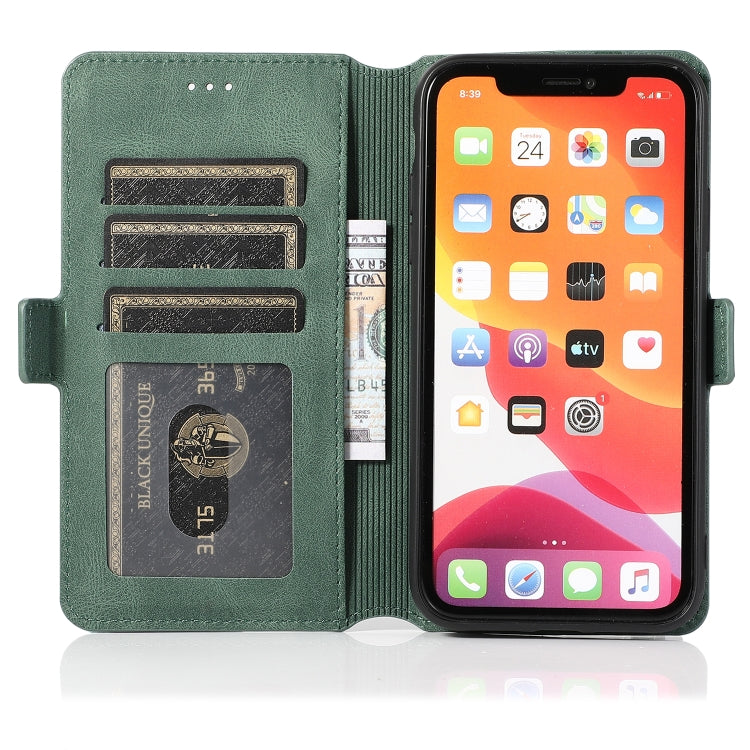 For iPhone 11 Retro Magnetic Closing Clasp Horizontal Flip Leather Case with Holder & Card Slots & Photo Frame & Wallet