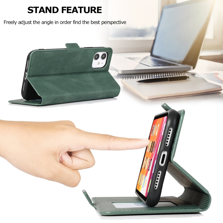 For iPhone 11 Retro Magnetic Closing Clasp Horizontal Flip Leather Case with Holder & Card Slots & Photo Frame & Wallet