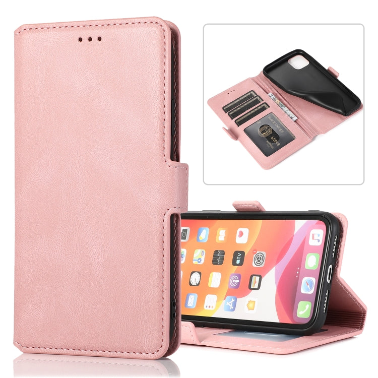 For iPhone 11 Retro Magnetic Closing Clasp Horizontal Flip Leather Case with Holder & Card Slots & Photo Frame & Wallet