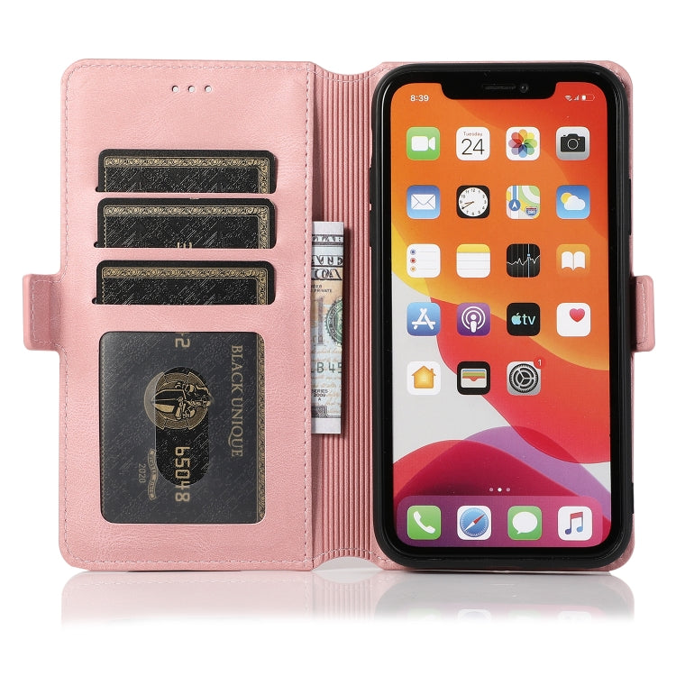 For iPhone 11 Retro Magnetic Closing Clasp Horizontal Flip Leather Case with Holder & Card Slots & Photo Frame & Wallet