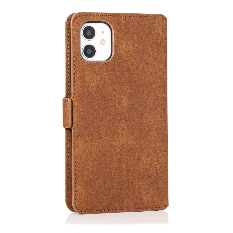 For iPhone 11 Retro Magnetic Closing Clasp Horizontal Flip Leather Case with Holder & Card Slots & Photo Frame & Wallet
