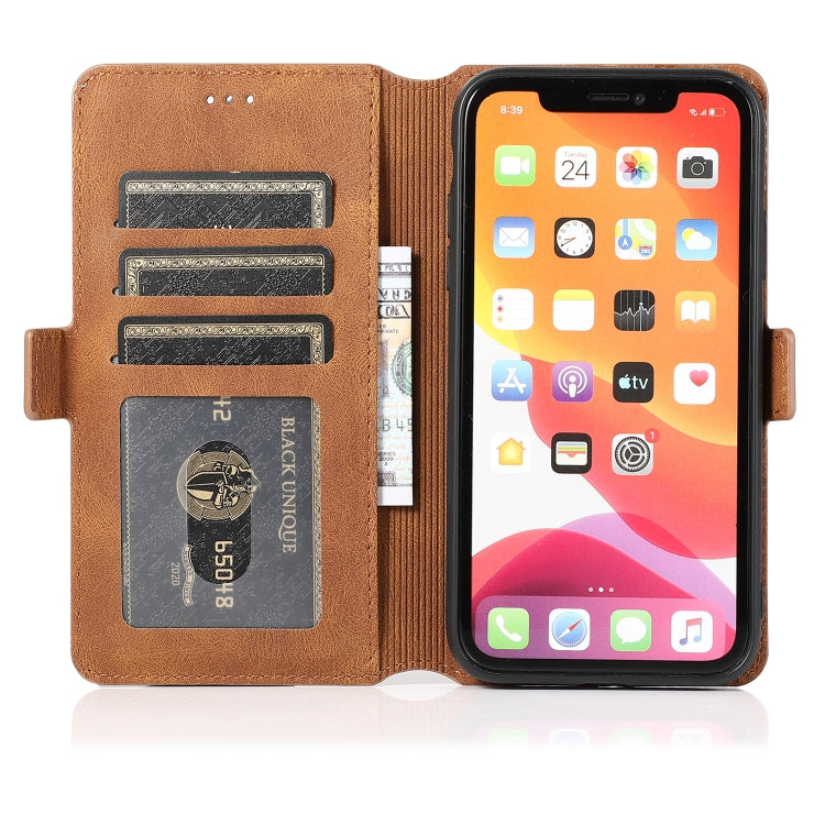 For iPhone 11 Retro Magnetic Closing Clasp Horizontal Flip Leather Case with Holder & Card Slots & Photo Frame & Wallet