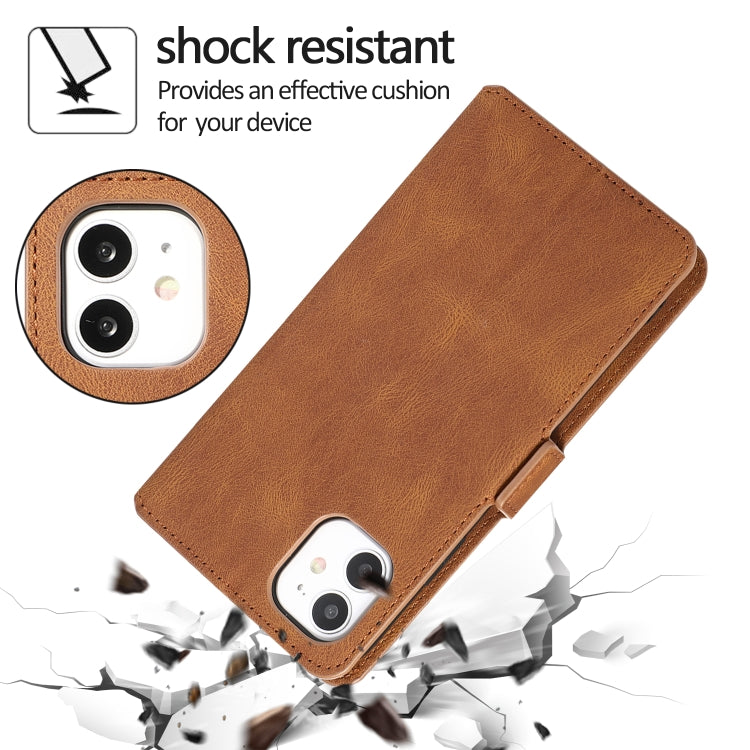 For iPhone 11 Retro Magnetic Closing Clasp Horizontal Flip Leather Case with Holder & Card Slots & Photo Frame & Wallet