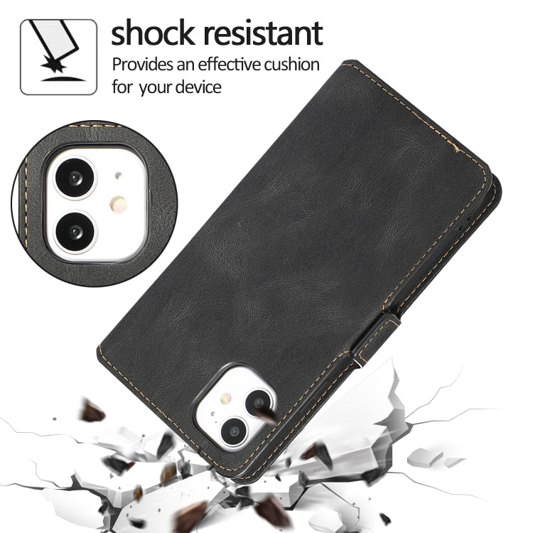 For iPhone 11 Retro Magnetic Closing Clasp Horizontal Flip Leather Case with Holder & Card Slots & Photo Frame & Wallet