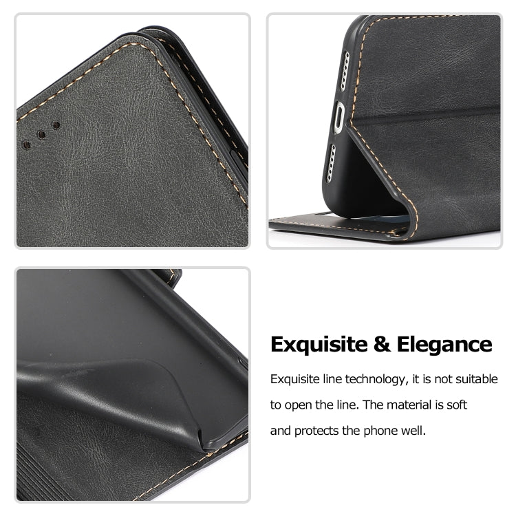 For iPhone 11 Retro Magnetic Closing Clasp Horizontal Flip Leather Case with Holder & Card Slots & Photo Frame & Wallet