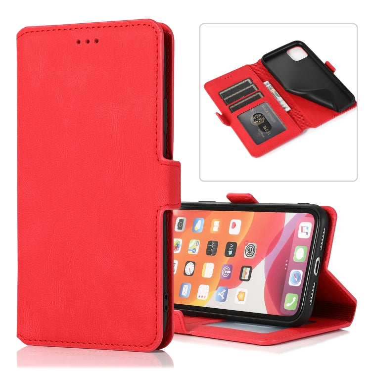 For iPhone 11 Retro Magnetic Closing Clasp Horizontal Flip Leather Case with Holder & Card Slots & Photo Frame & Wallet