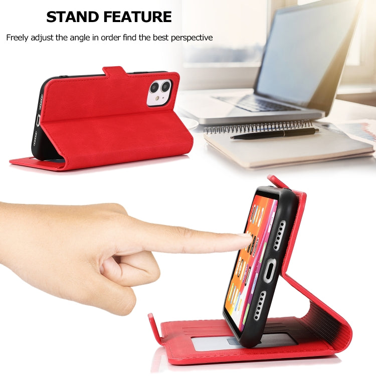 For iPhone 11 Retro Magnetic Closing Clasp Horizontal Flip Leather Case with Holder & Card Slots & Photo Frame & Wallet