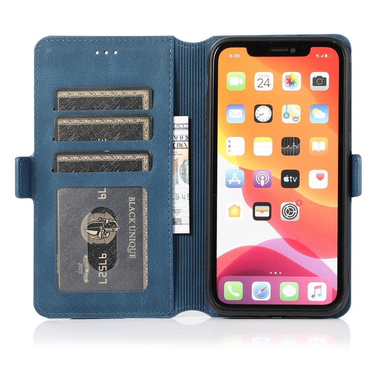 For iPhone 11 Retro Magnetic Closing Clasp Horizontal Flip Leather Case with Holder & Card Slots & Photo Frame & Wallet