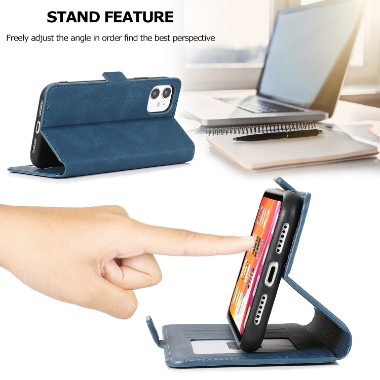 For iPhone 11 Retro Magnetic Closing Clasp Horizontal Flip Leather Case with Holder & Card Slots & Photo Frame & Wallet