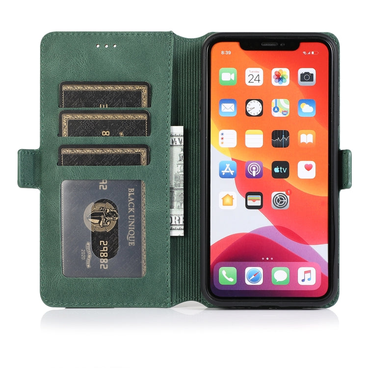For iPhone 11 Pro Max Retro Magnetic Closing Clasp Horizontal Flip Leather Case with Holder & Card Slots & Photo Frame & Wallet