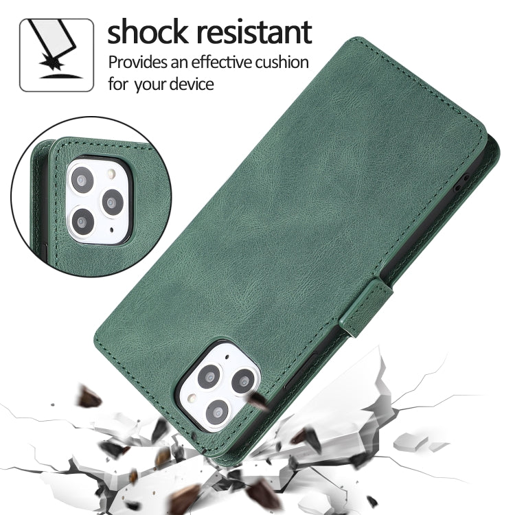 For iPhone 11 Pro Max Retro Magnetic Closing Clasp Horizontal Flip Leather Case with Holder & Card Slots & Photo Frame & Wallet