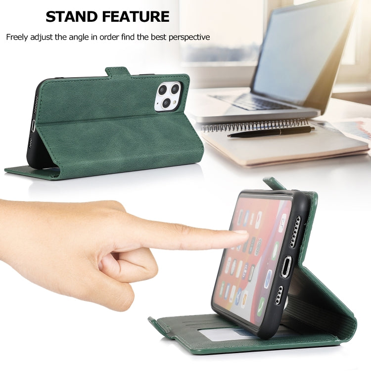 For iPhone 11 Pro Max Retro Magnetic Closing Clasp Horizontal Flip Leather Case with Holder & Card Slots & Photo Frame & Wallet