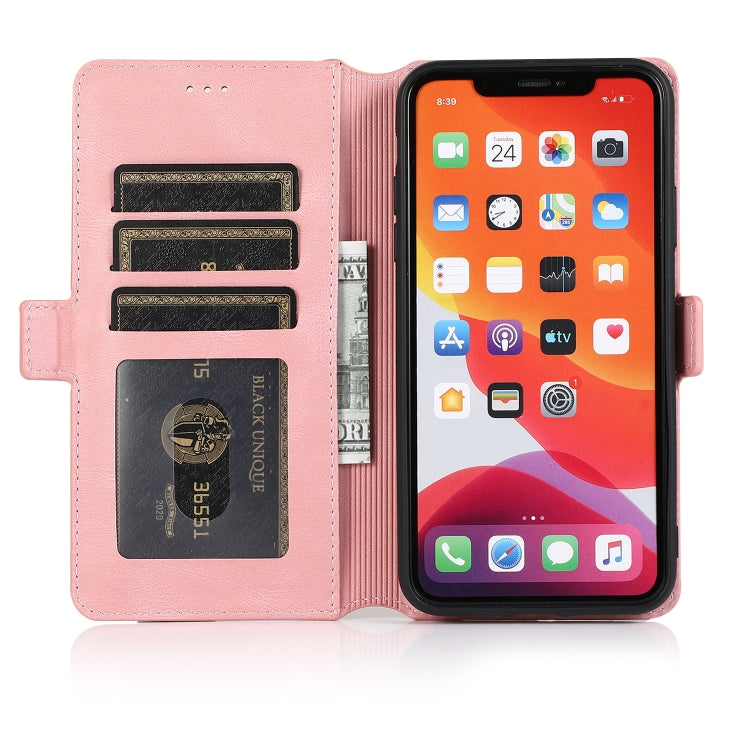 For iPhone 11 Pro Max Retro Magnetic Closing Clasp Horizontal Flip Leather Case with Holder & Card Slots & Photo Frame & Wallet