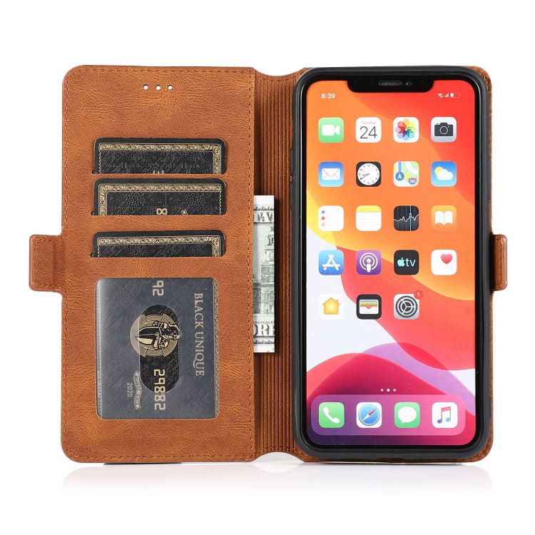 For iPhone 11 Pro Max Retro Magnetic Closing Clasp Horizontal Flip Leather Case with Holder & Card Slots & Photo Frame & Wallet