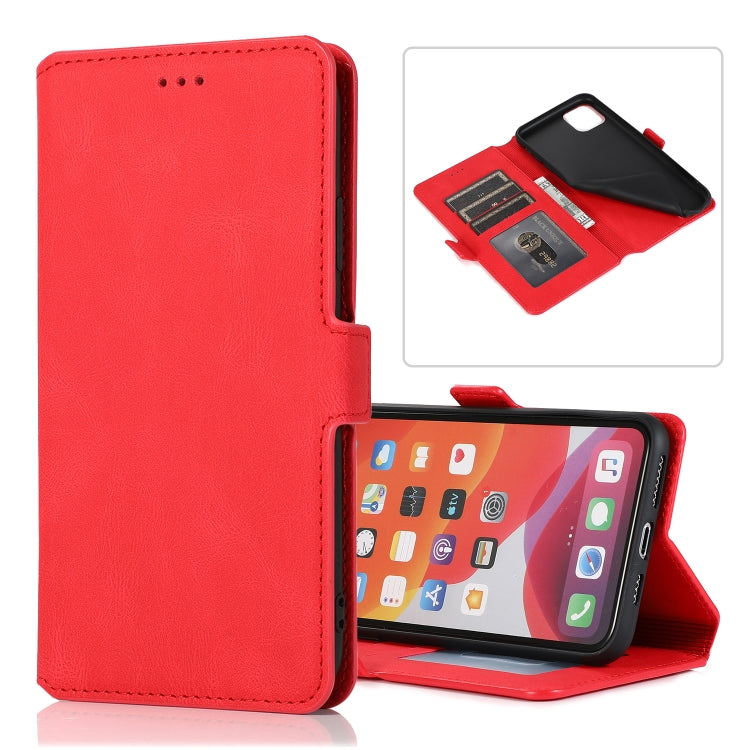 For iPhone 11 Pro Max Retro Magnetic Closing Clasp Horizontal Flip Leather Case with Holder & Card Slots & Photo Frame & Wallet