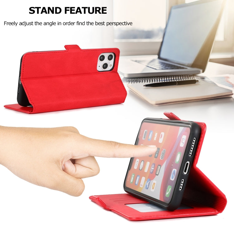 For iPhone 11 Pro Max Retro Magnetic Closing Clasp Horizontal Flip Leather Case with Holder & Card Slots & Photo Frame & Wallet