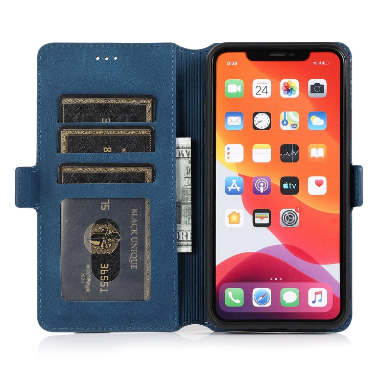 For iPhone 11 Pro Max Retro Magnetic Closing Clasp Horizontal Flip Leather Case with Holder & Card Slots & Photo Frame & Wallet